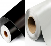 Vinilo de Corte Blanco y Negro Duración 3 Años Acabado Glossy