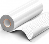 Vinilo de Corte Blanco y Negro Duración 3 Años Acabado Glossy